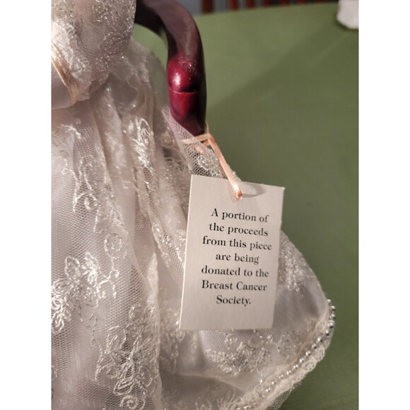 JACQUELINE KENTS FAIRY GODMOTHER Breast Cancer Fairy 2005 With Wooden Chair - Picture 14 of 16